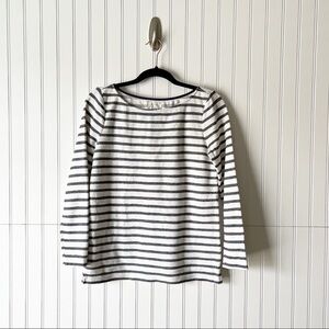 Lou & Grey XS Textured Striped Sweater Top